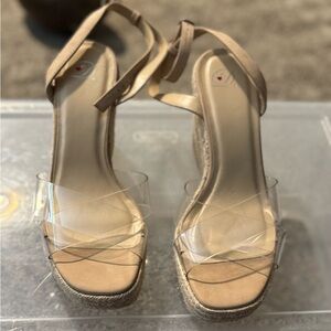 Elegant Tan Women's Wedge Sandals